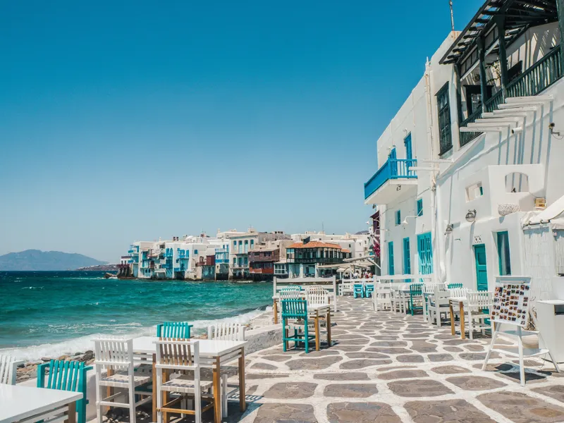 Klein Venetië in de hoofdplaats van het Griekse eiland Mykonos