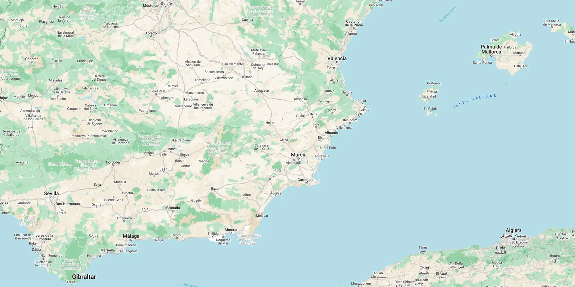 Map Spain